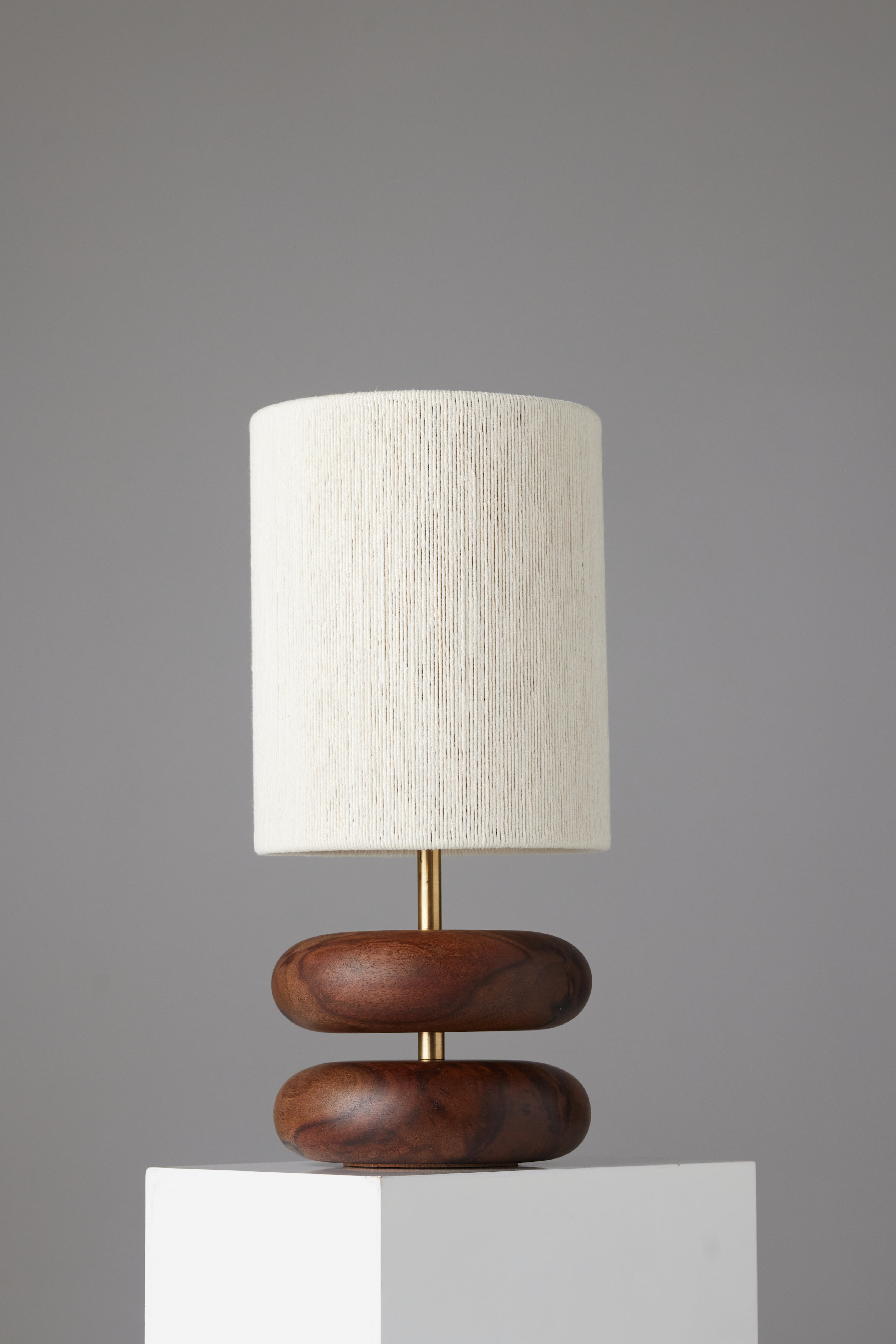 River Rock Lamp - Walnut