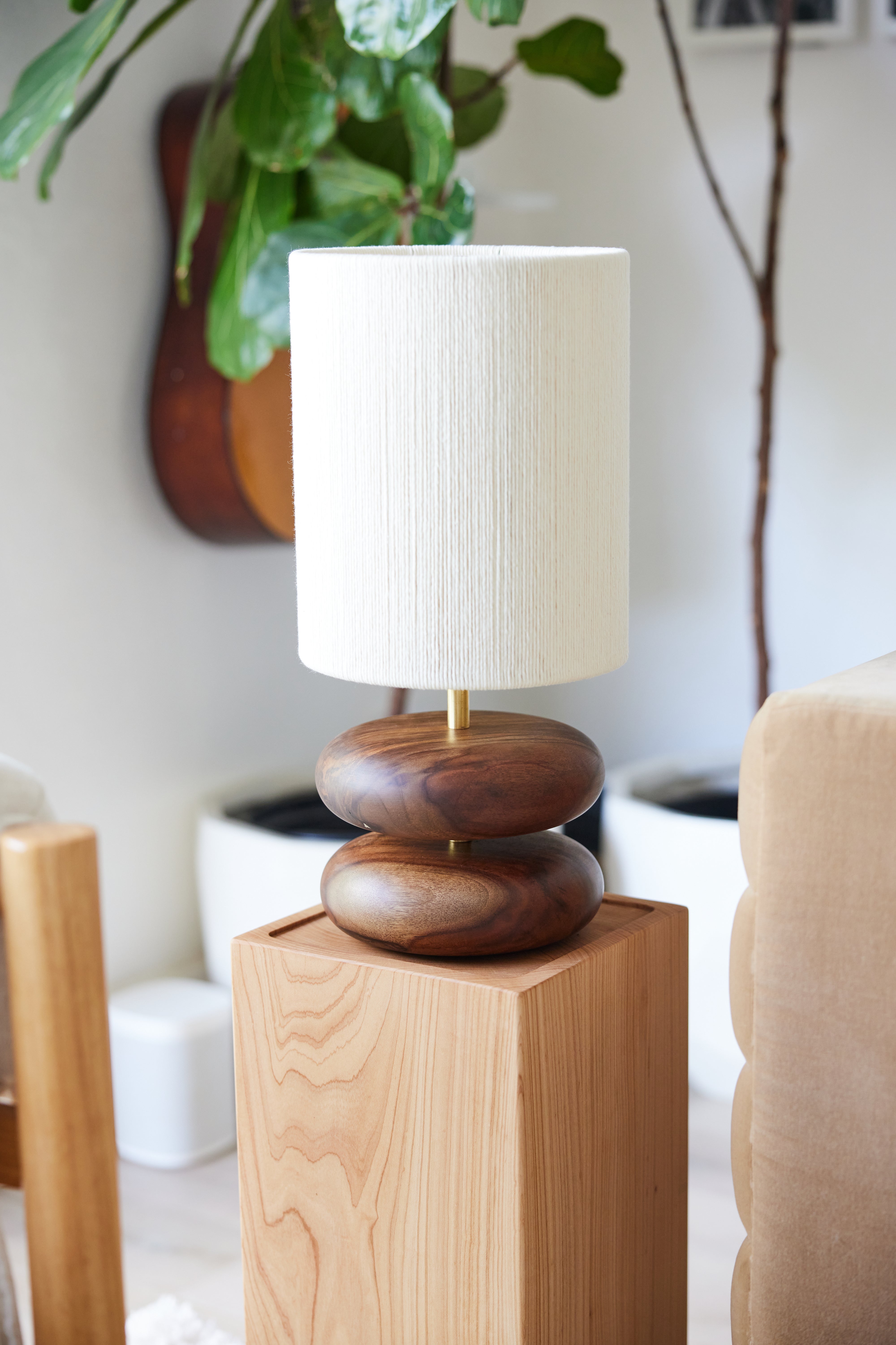 River Rock Lamp - Ash
