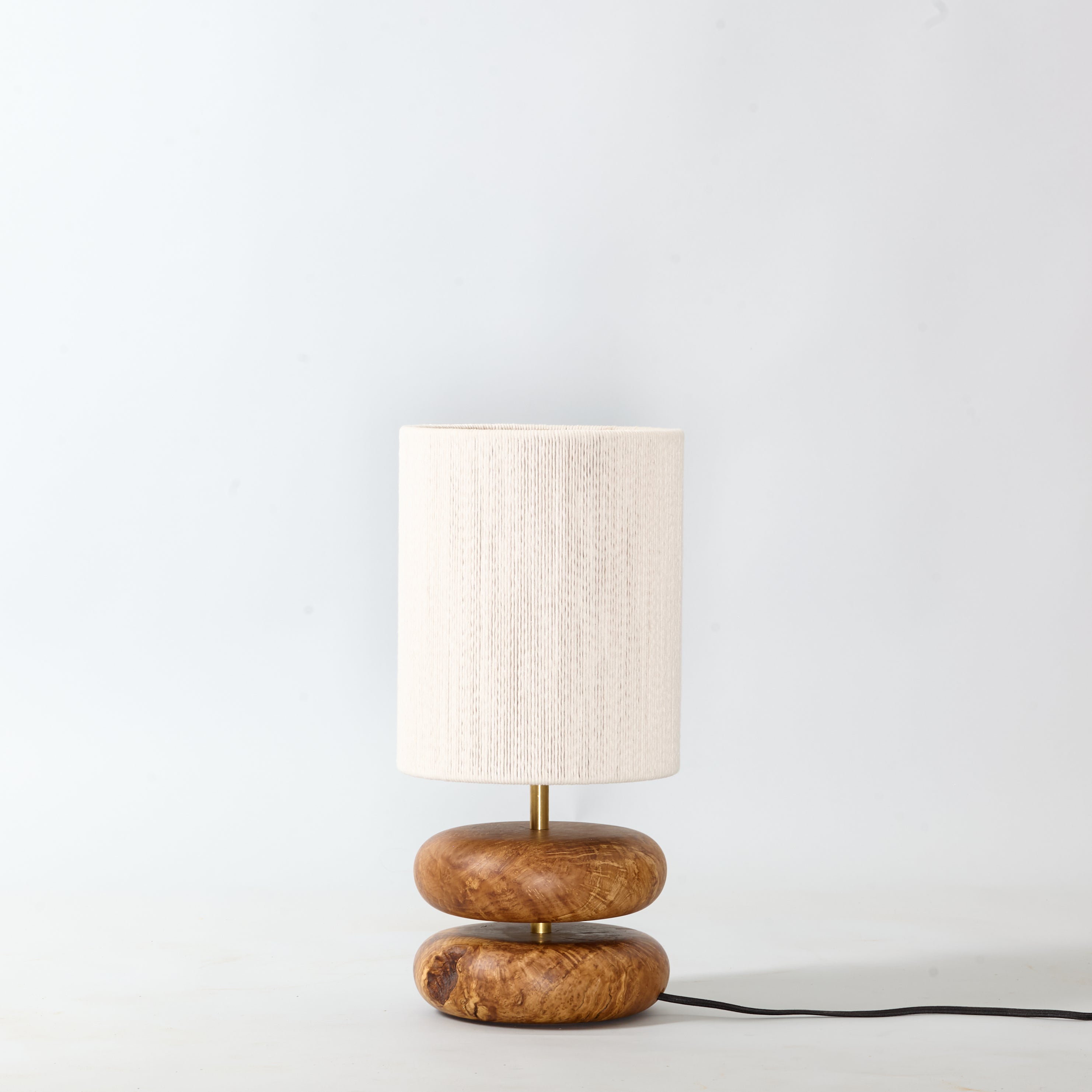 River Rock Lamp Olive 1