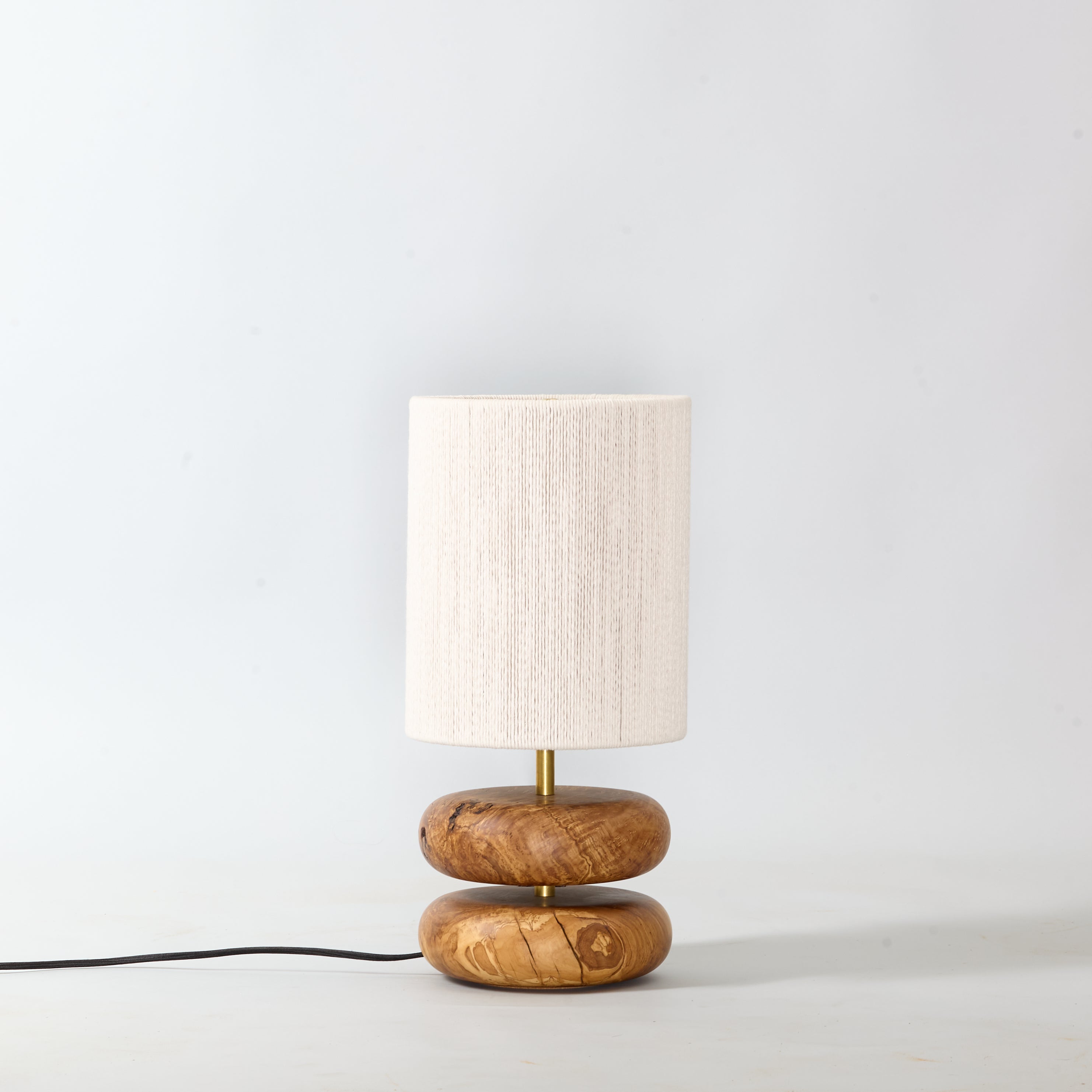 River Rock Lamp Olive 2