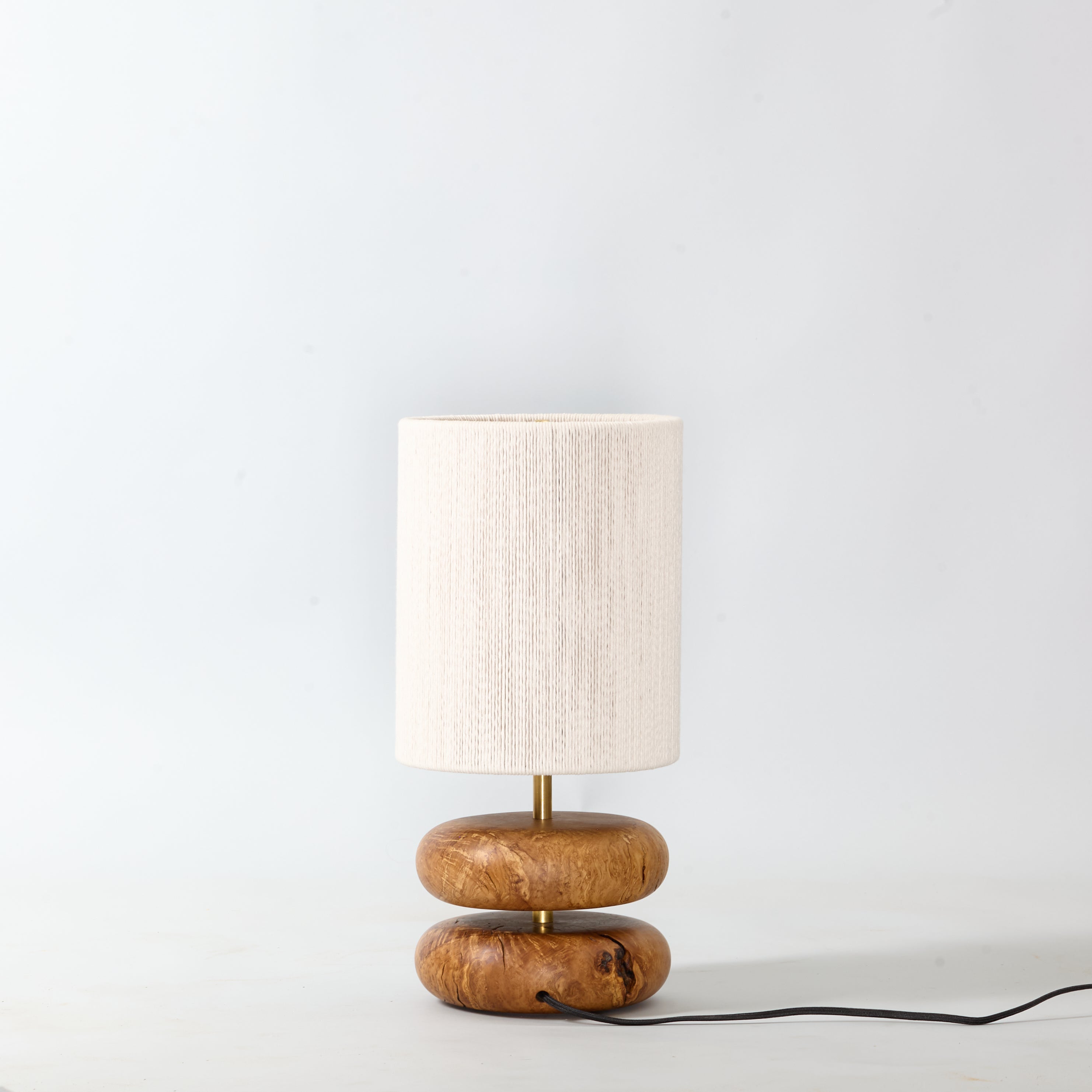 River Rock Lamp Olive 1