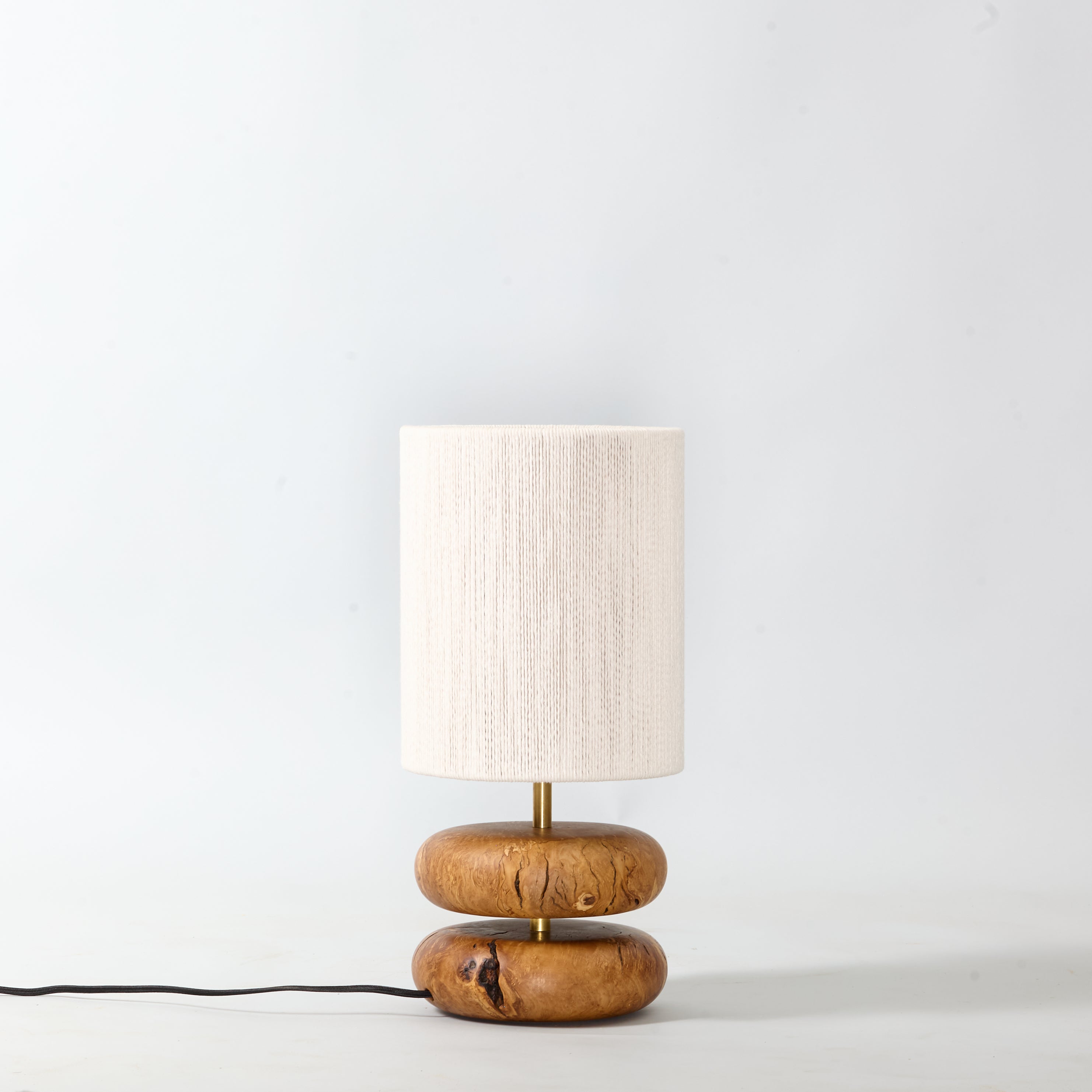 River Rock Lamp Olive 1