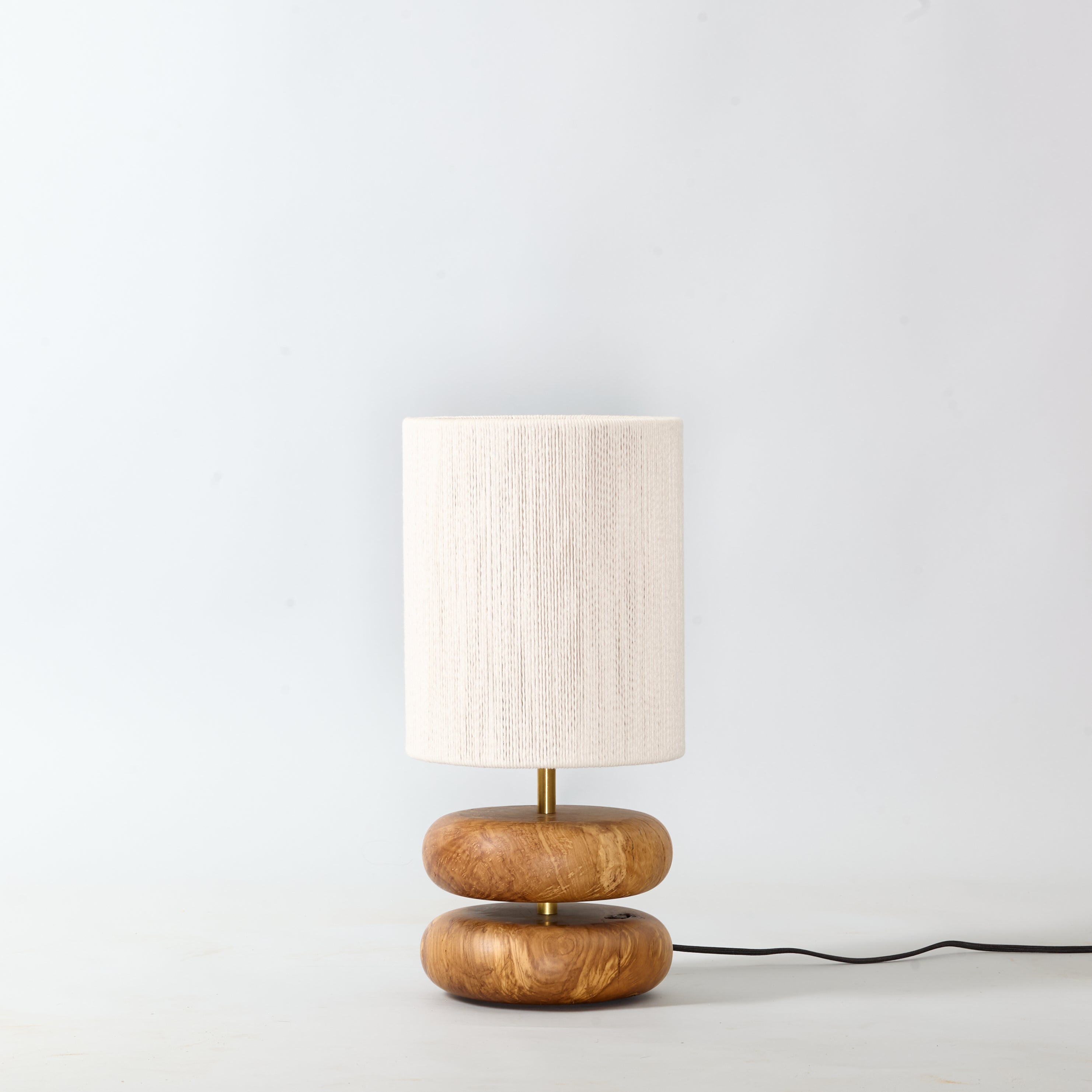 River Rock Lamp Olive 2