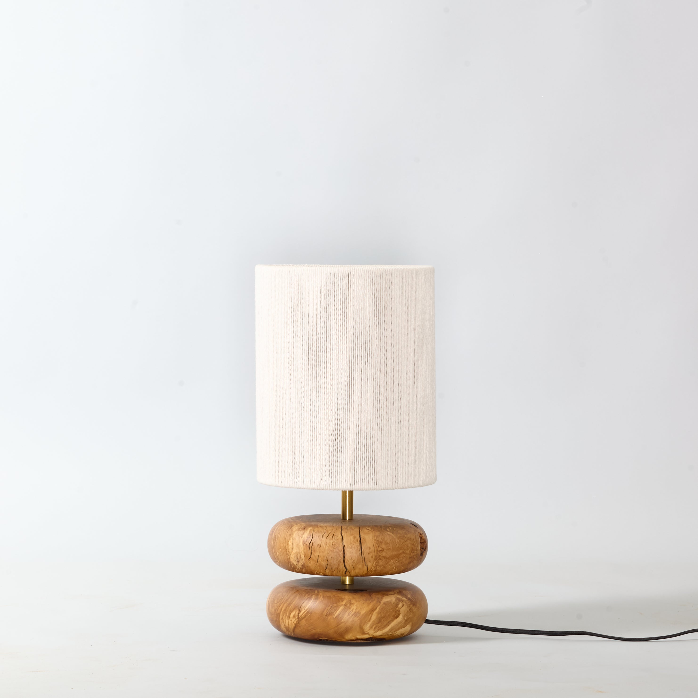 River Rock Lamp Olive 2