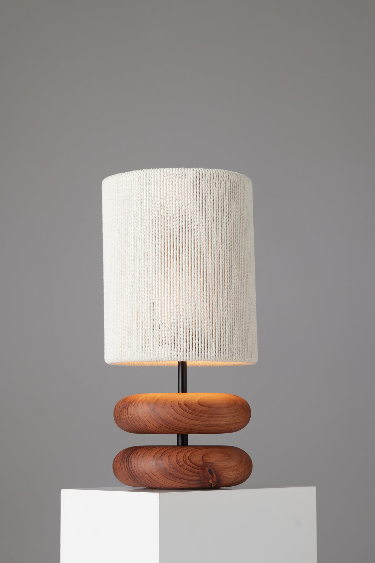 River Rock Lamp - Redwood