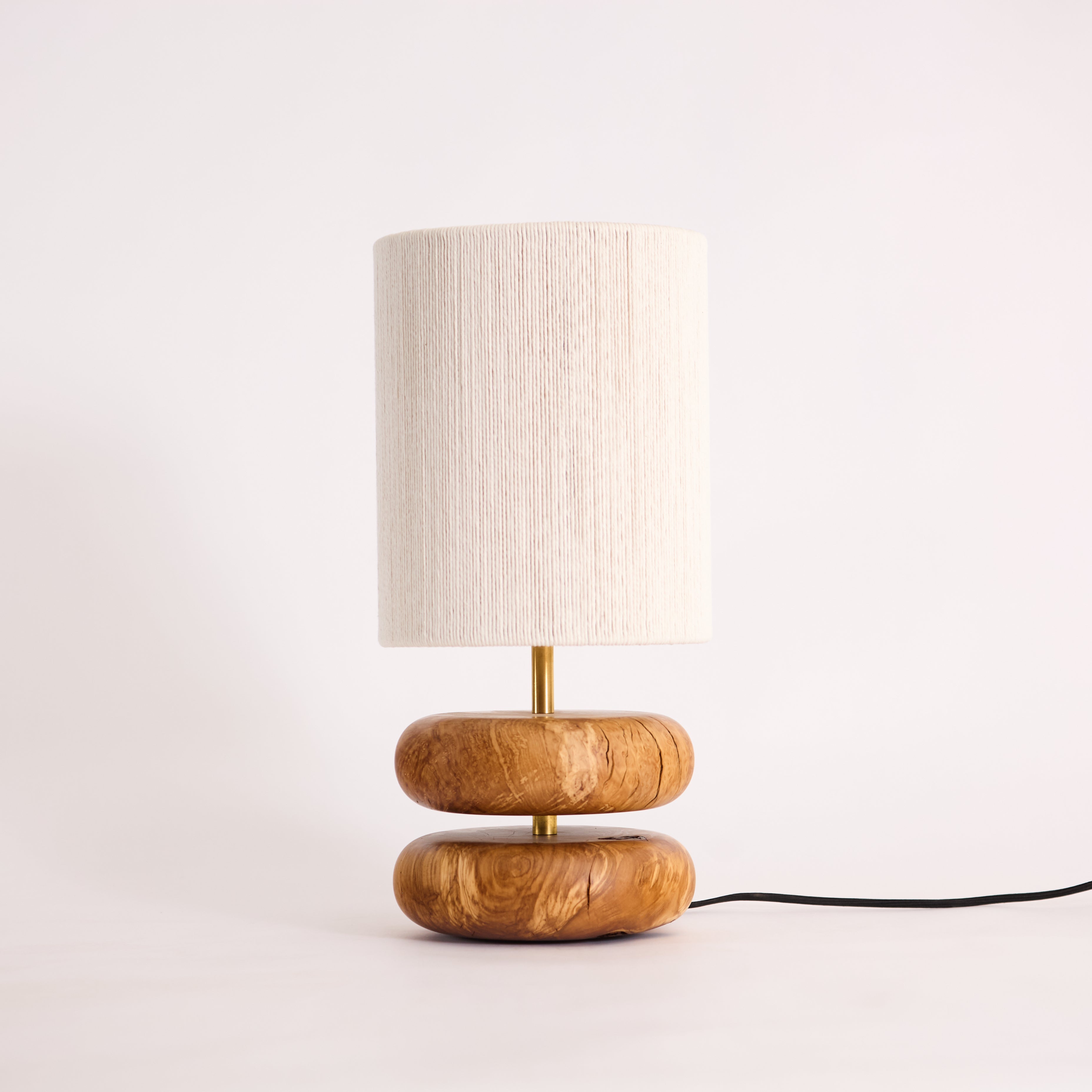 River Rock Lamp Olive 1