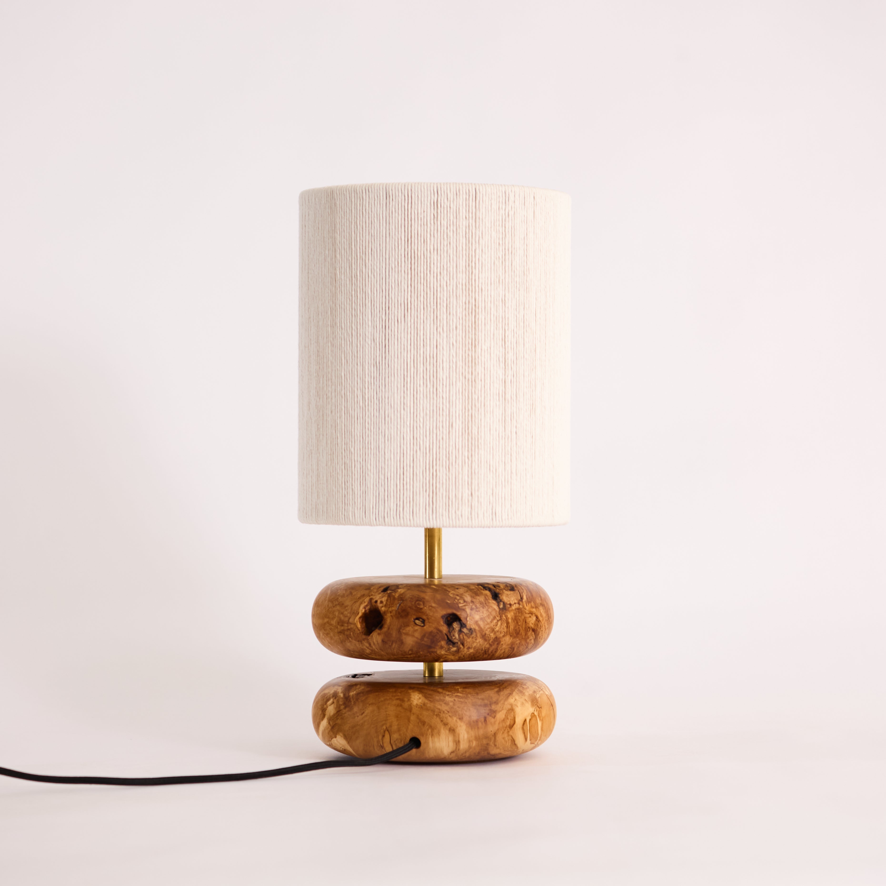 River Rock Lamp Olive 1