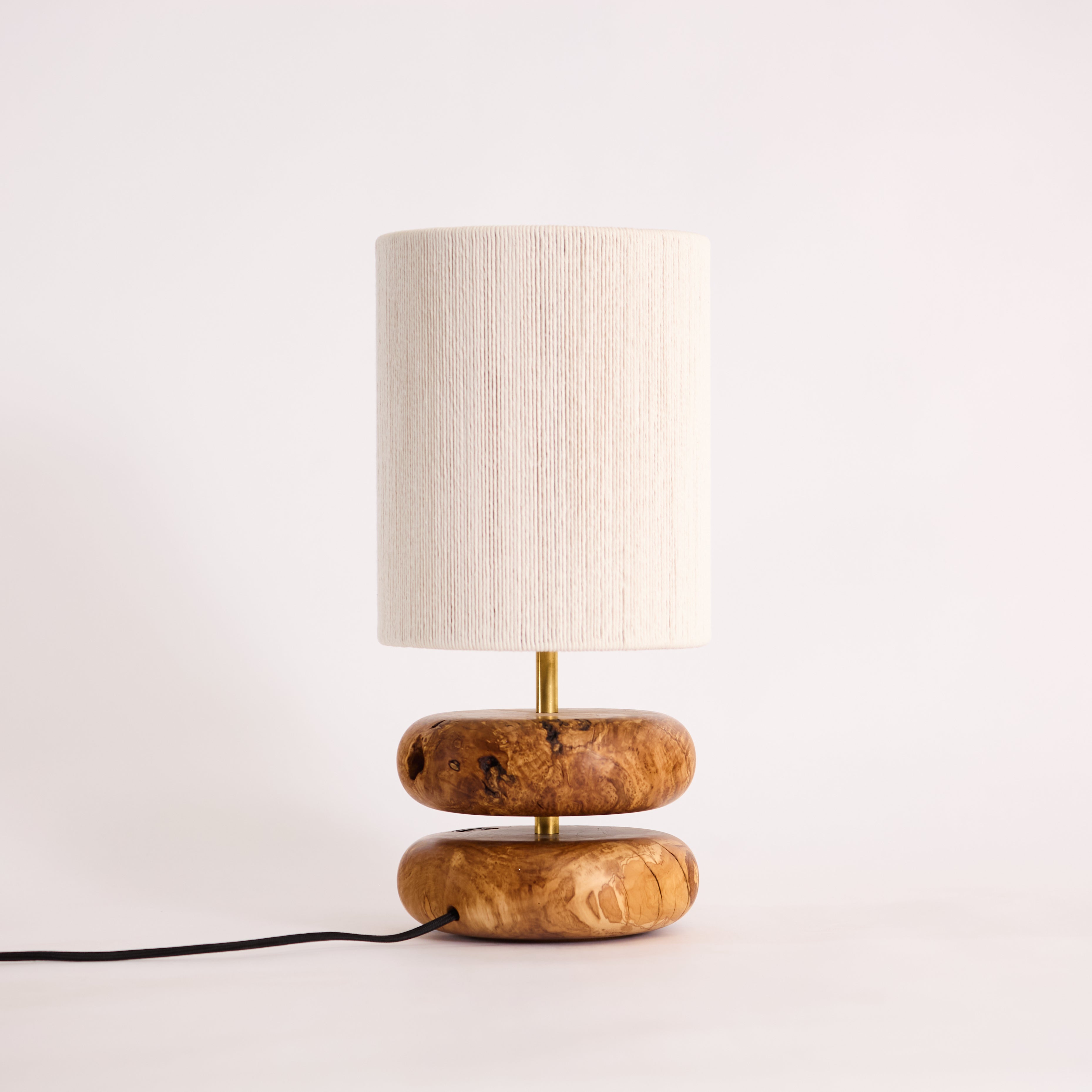River Rock Lamp Olive 1