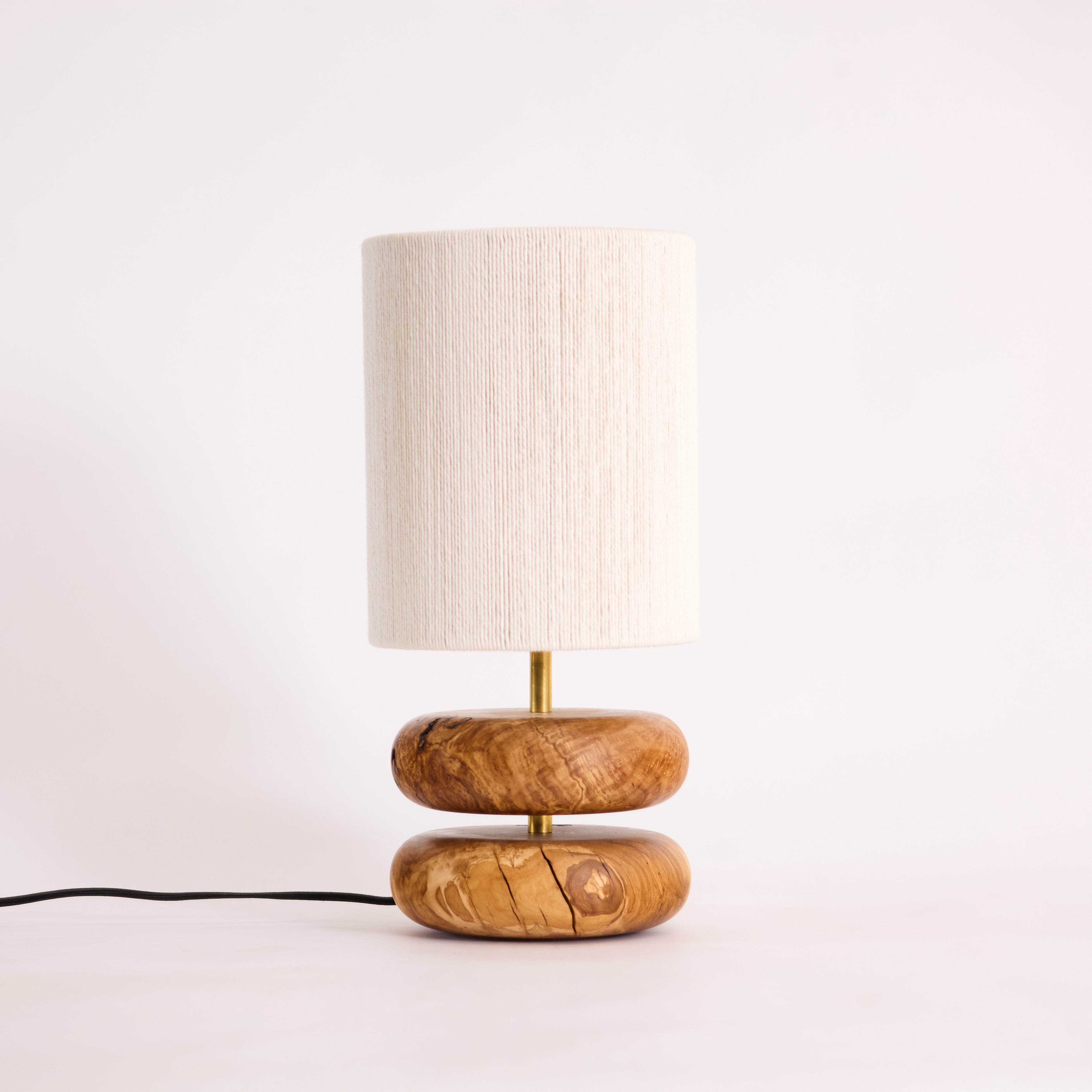 River Rock Lamp Olive 1