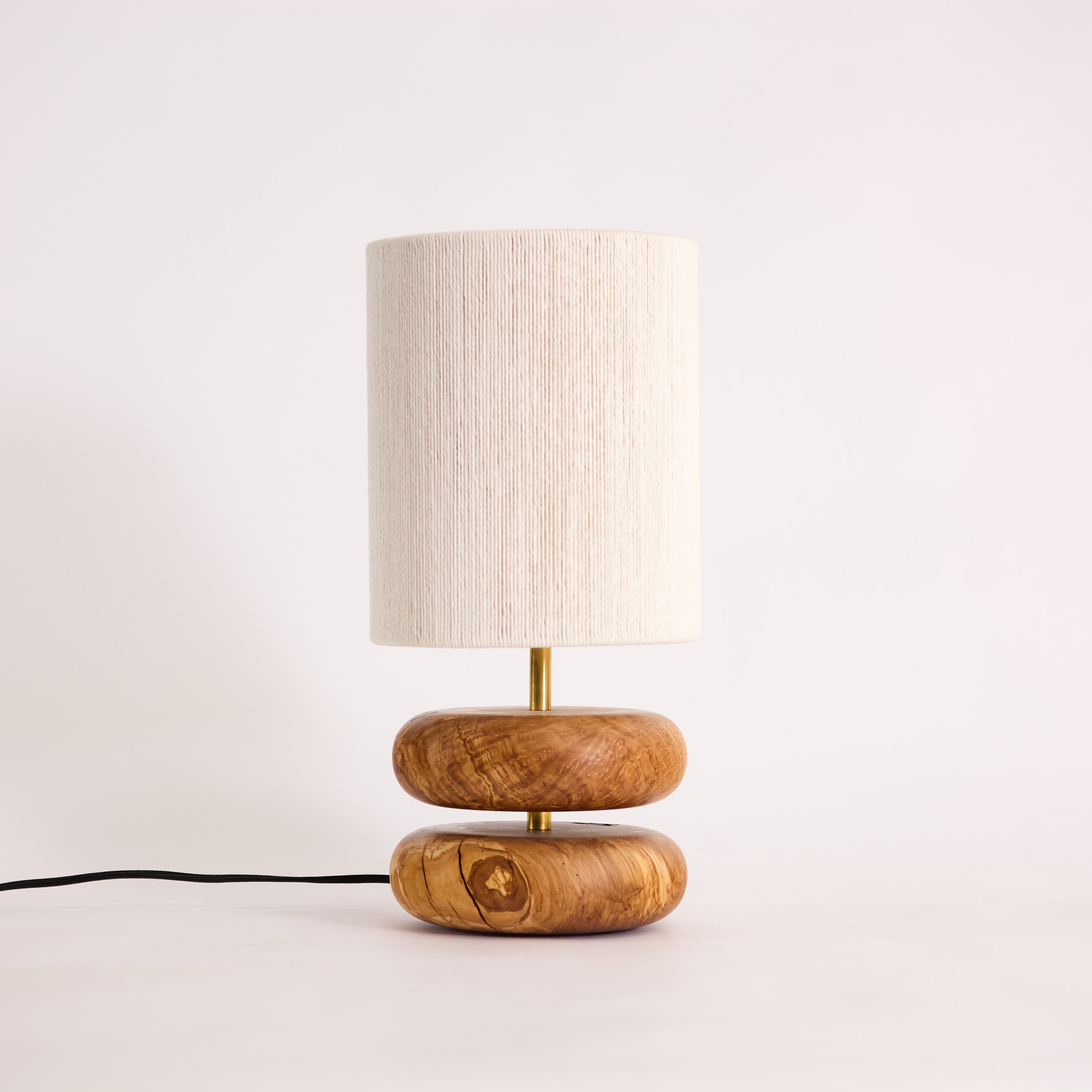 River Rock Lamp Olive 1