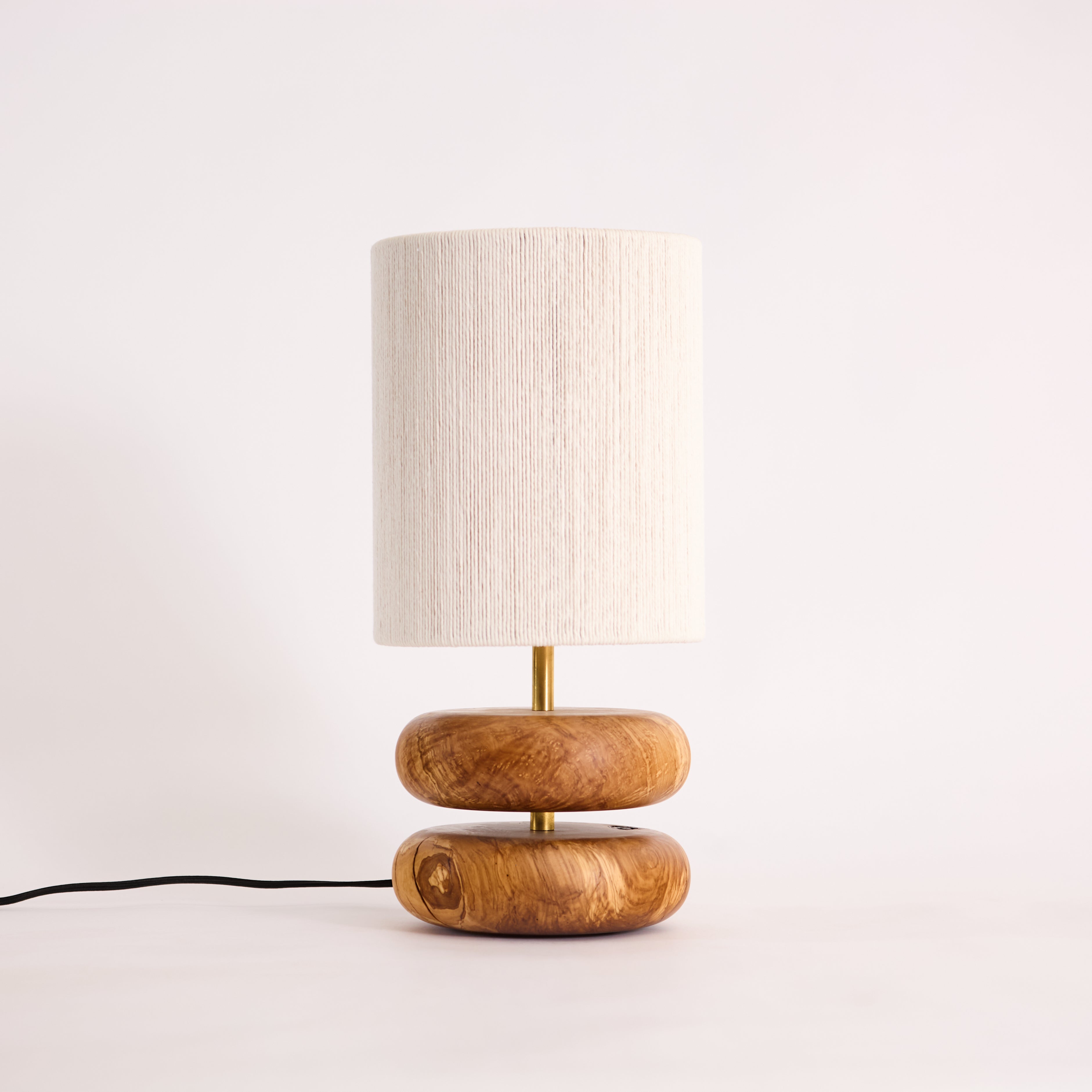 River Rock Lamp Olive 1