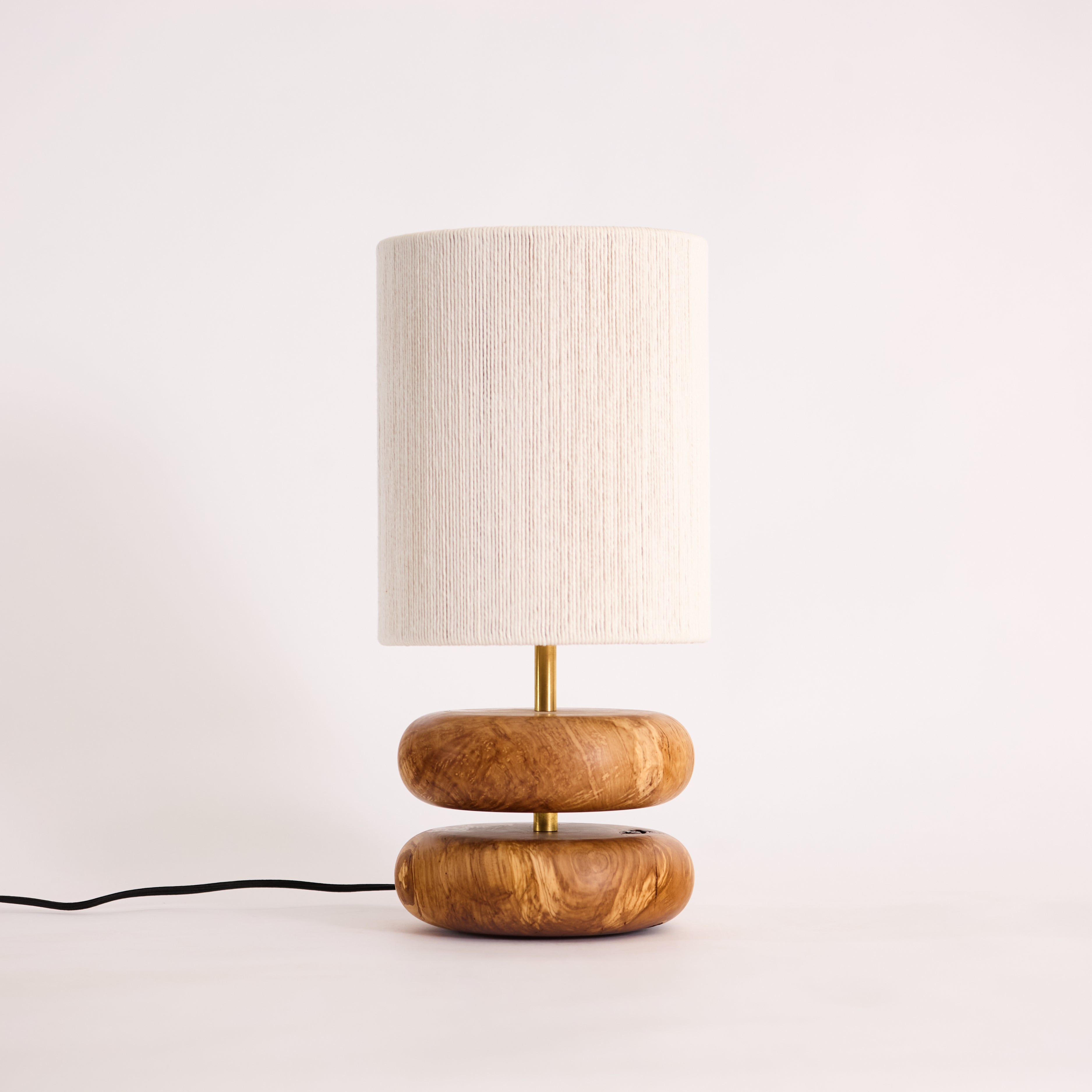 River Rock Lamp Olive 1