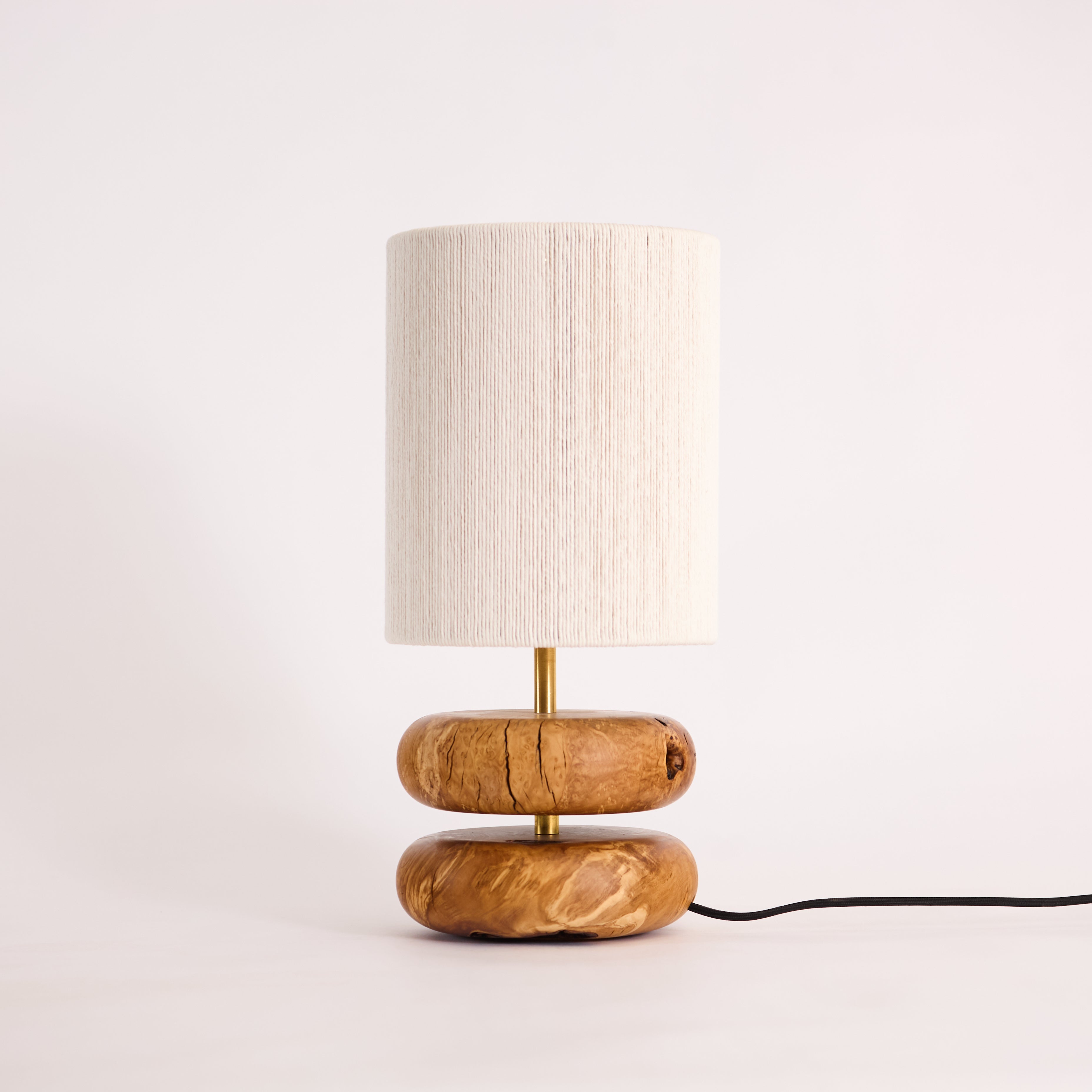 River Rock Lamp Olive 1