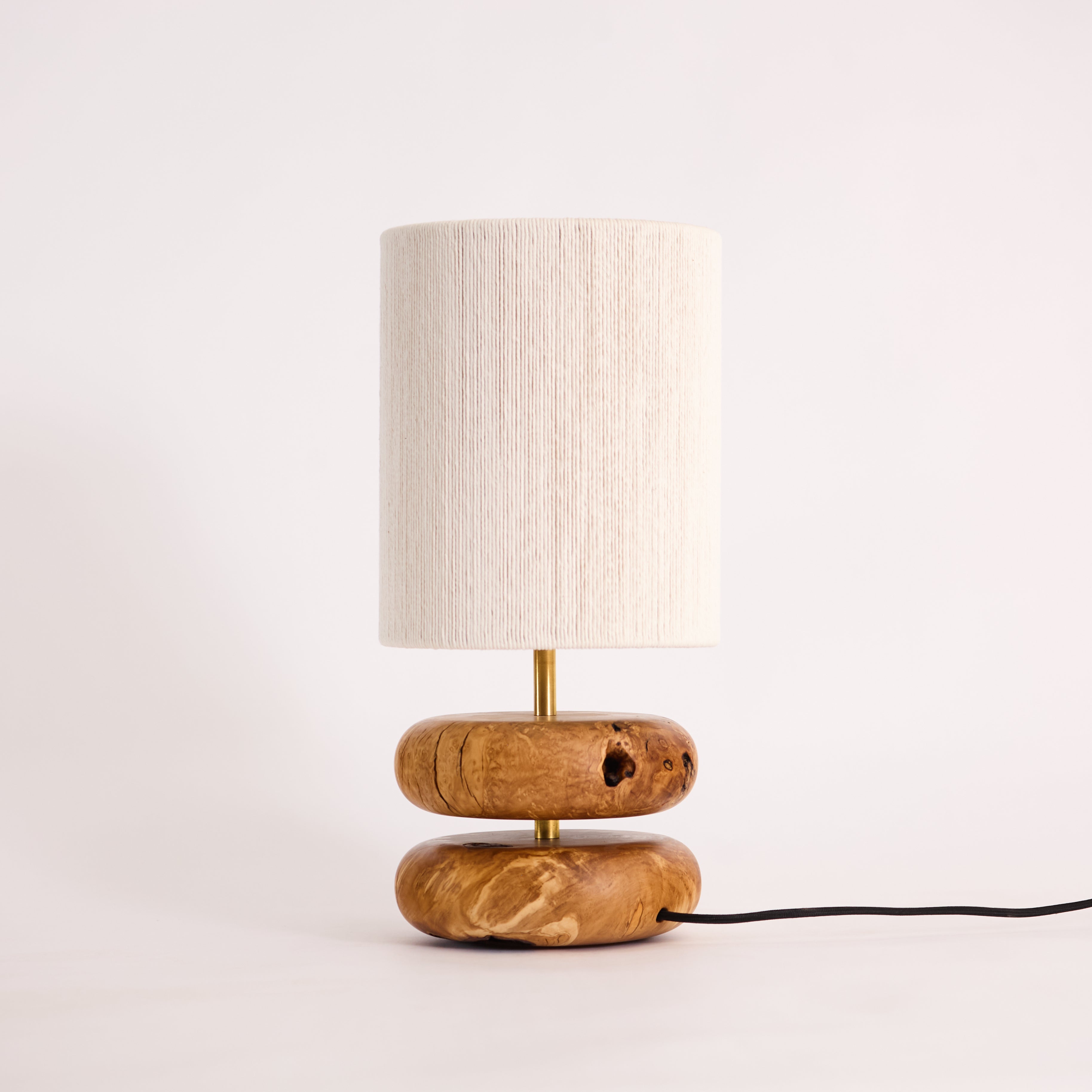 River Rock Lamp Olive 1