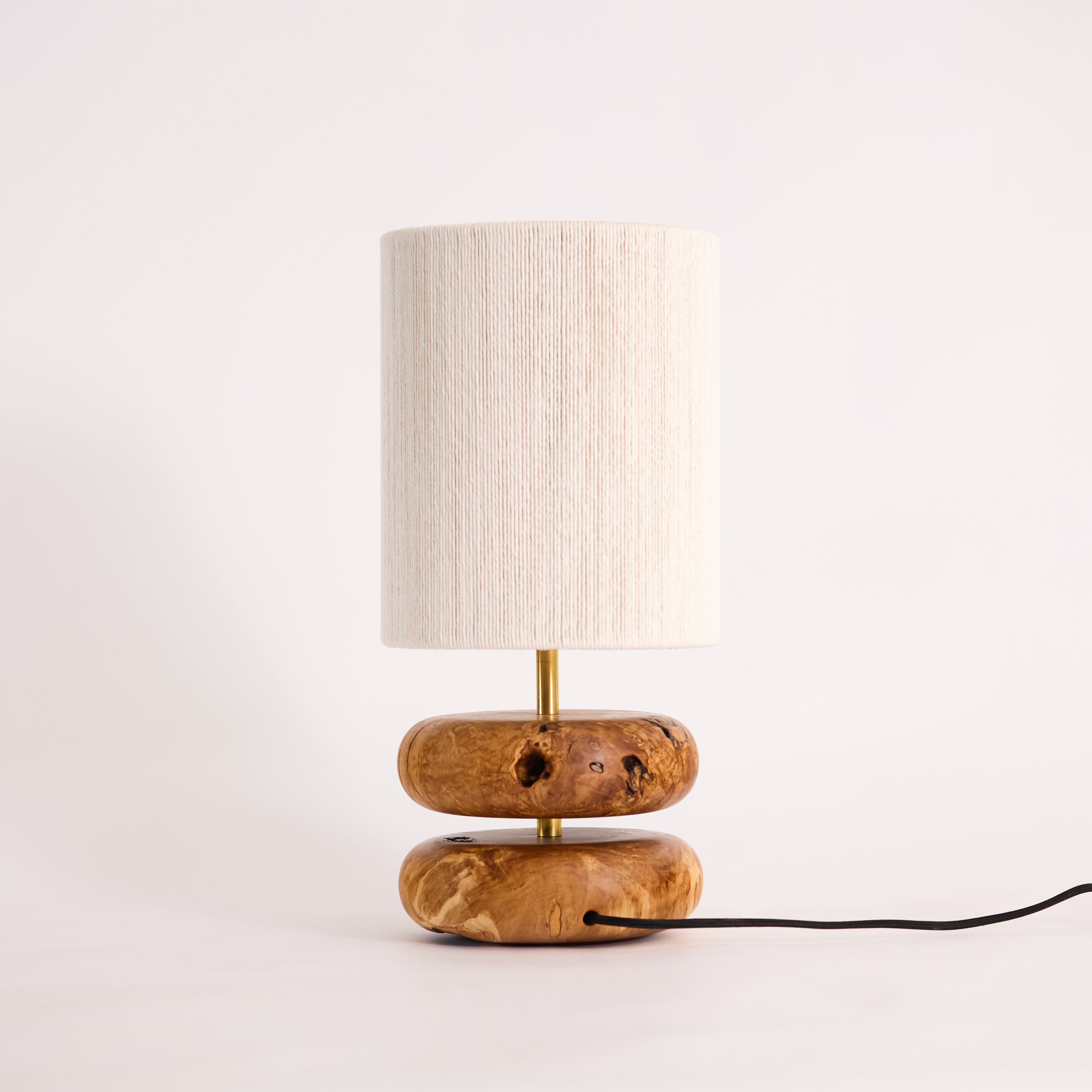 River Rock Lamp Olive 1