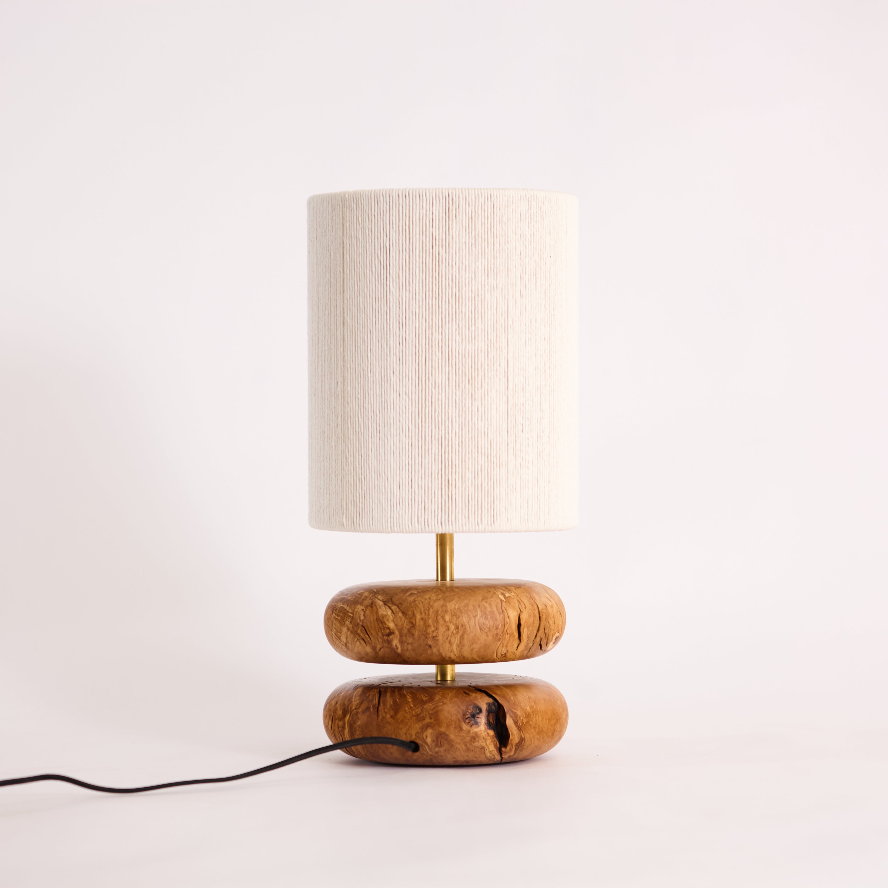 River Rock Lamp Olive 2