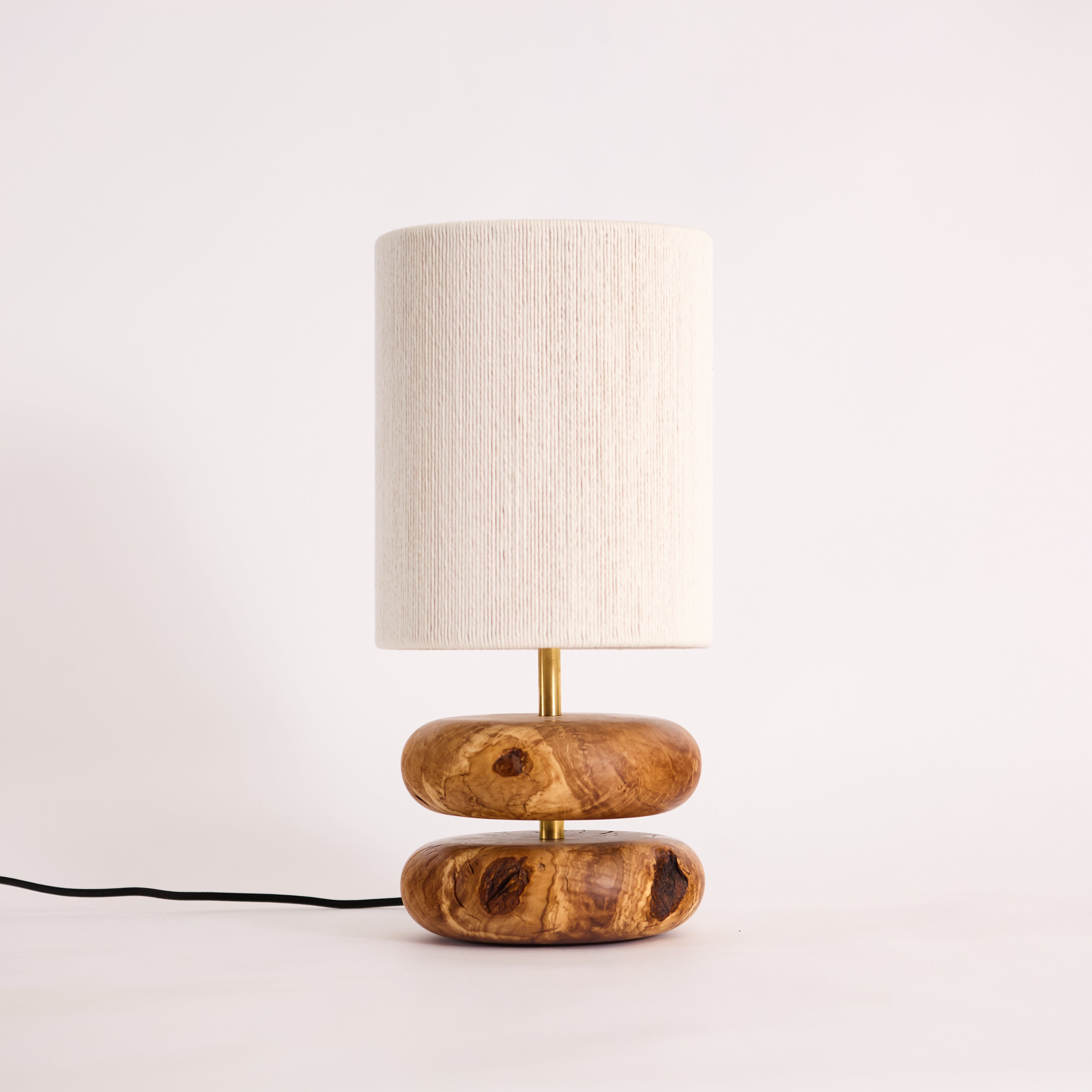 River Rock Lamp Olive 2