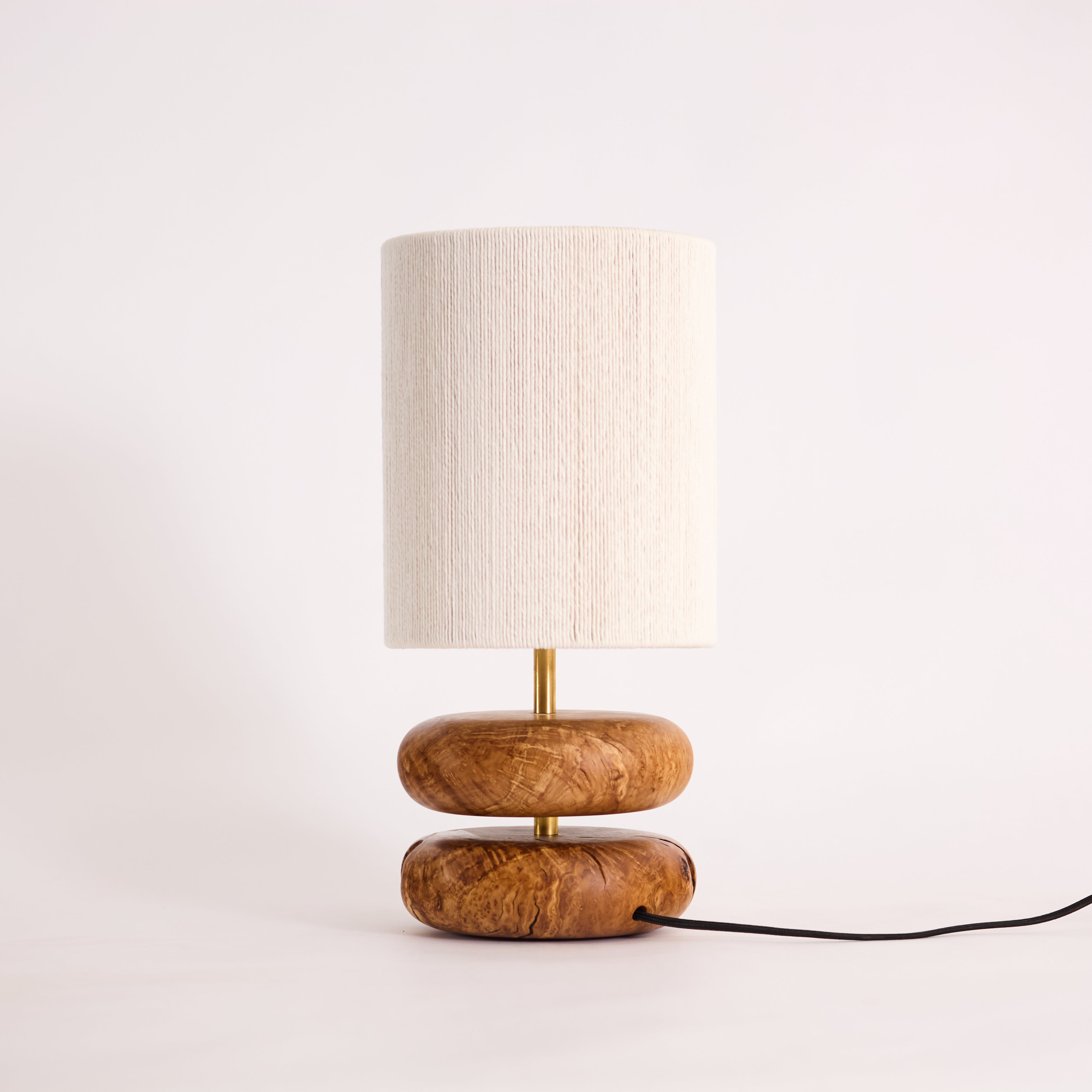 River Rock Lamp Olive 2