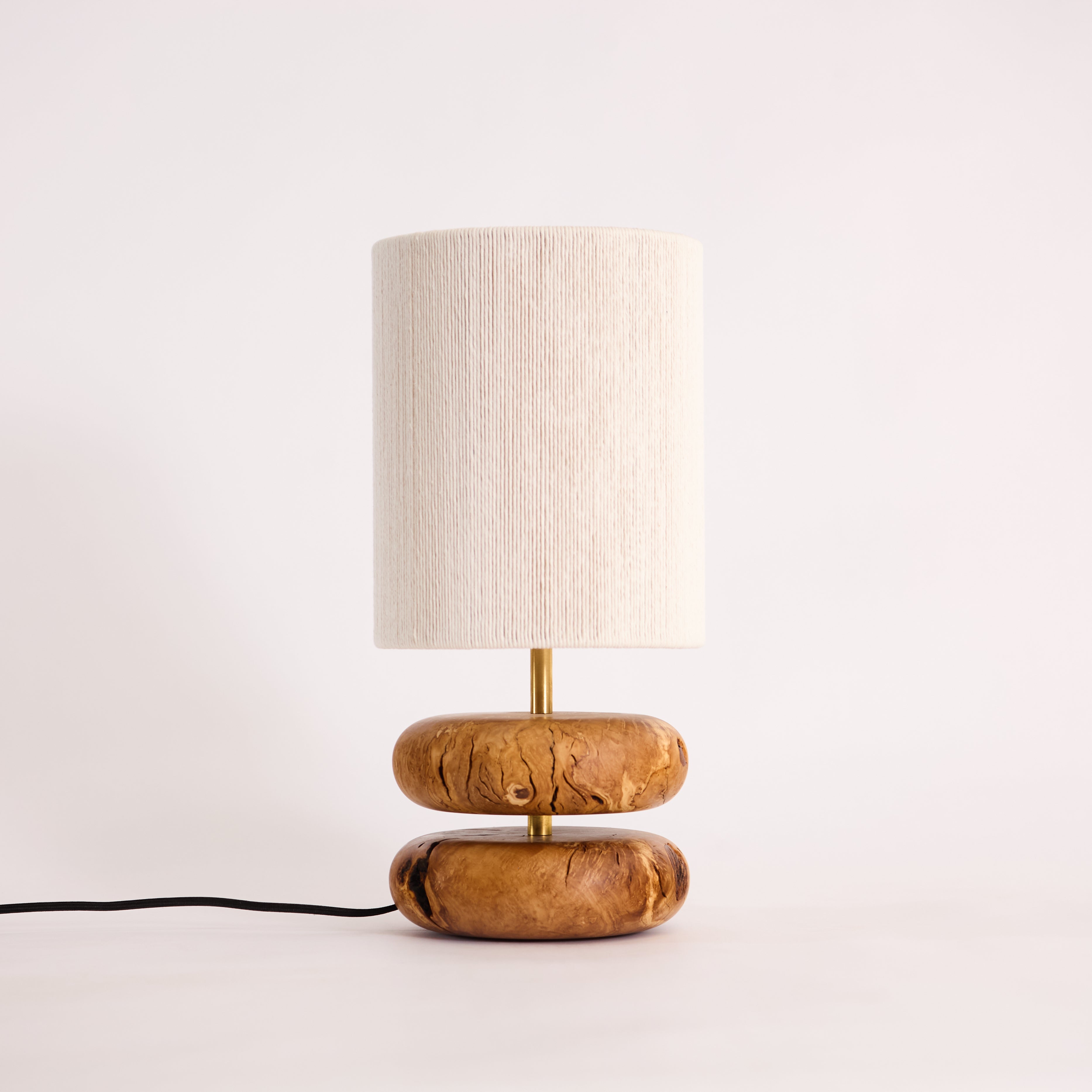 River Rock Lamp Olive 2